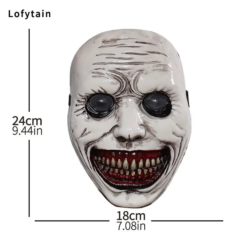 Creepy Demon Mask Halloween Cosplay Skull Face Prop for Parties