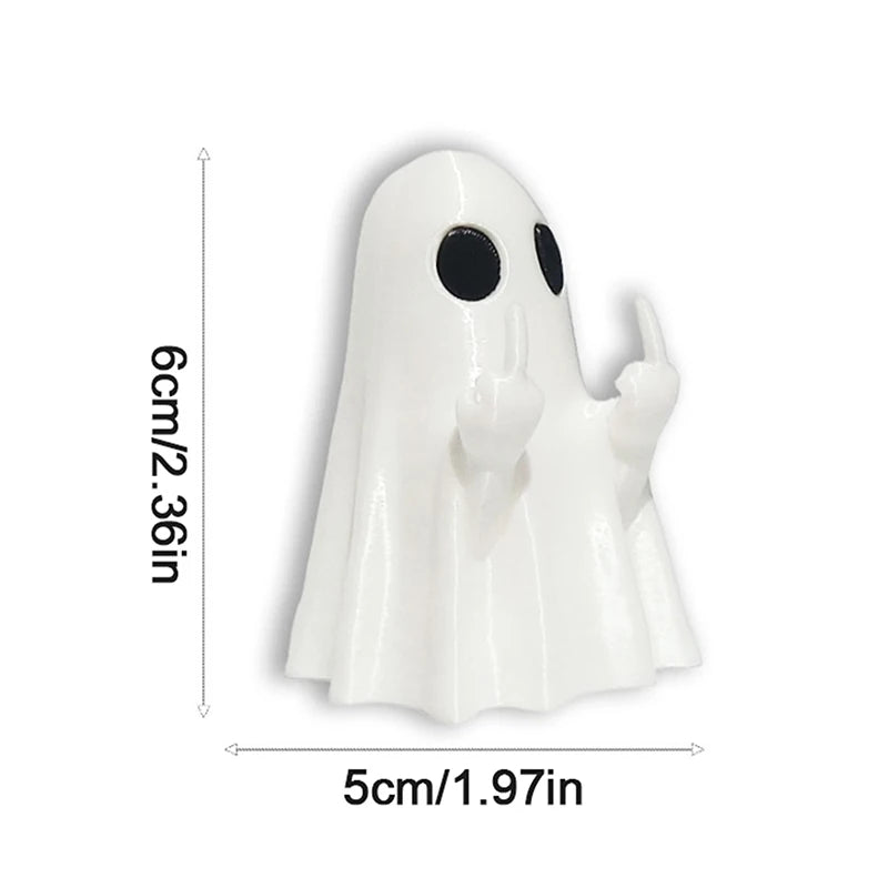 Luminous Ghost Figurine Halloween Decoration Small Scary Table Ornament
