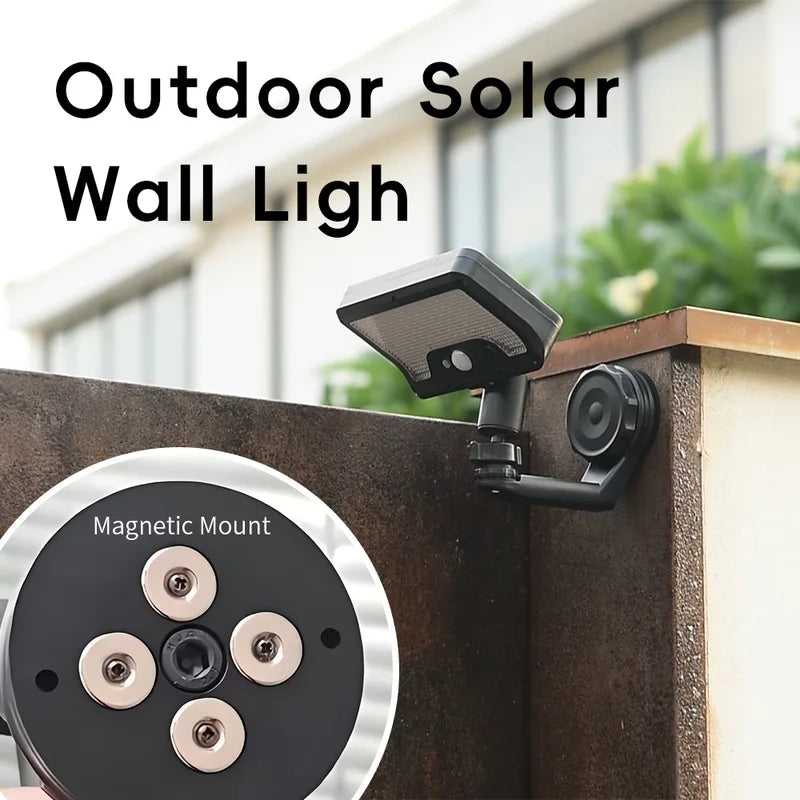 Solar Outdoor Wall Light with Human Body Induction, Super Bright Street Lamp