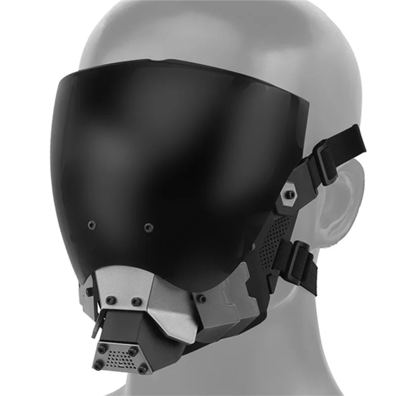 Tactical Full Face Mask Breathable Cosplay Helmet for Halloween and Airsoft