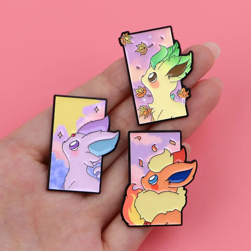 Cute Anime Elf Enamel Pins Cartoon Animal Brooches for Backpack & Clothing Accessories