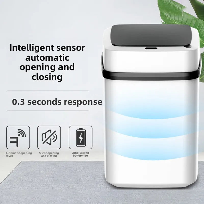 Smart Sensor Trash Can with Odor Control for Home & Bathroom