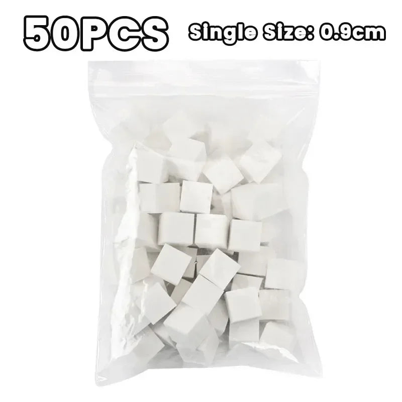 Mini Square Nail Art Sponge Set with Claw Grabber for Manicure & Nail Decoration