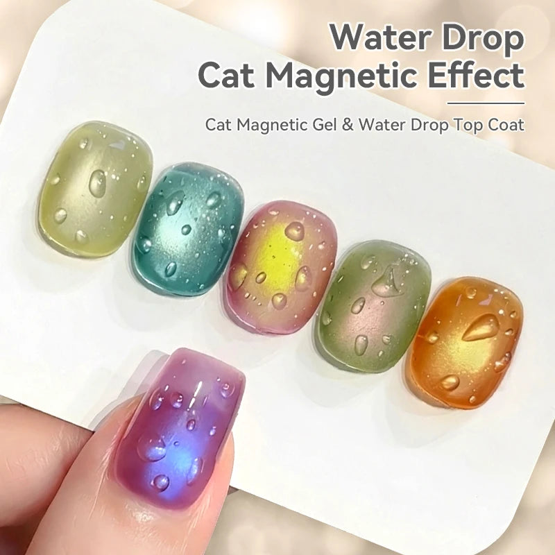 Water Drop Top Coat Gel Nail Polish Set - Semi-Permanent UV/LED Manicure