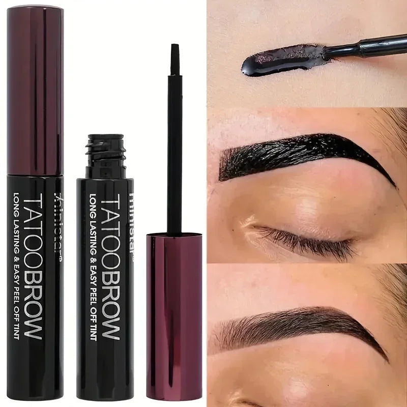 Semi-Permanent Eyebrow Gel Tint - Waterproof Transfer-Proof for Fuller Brows