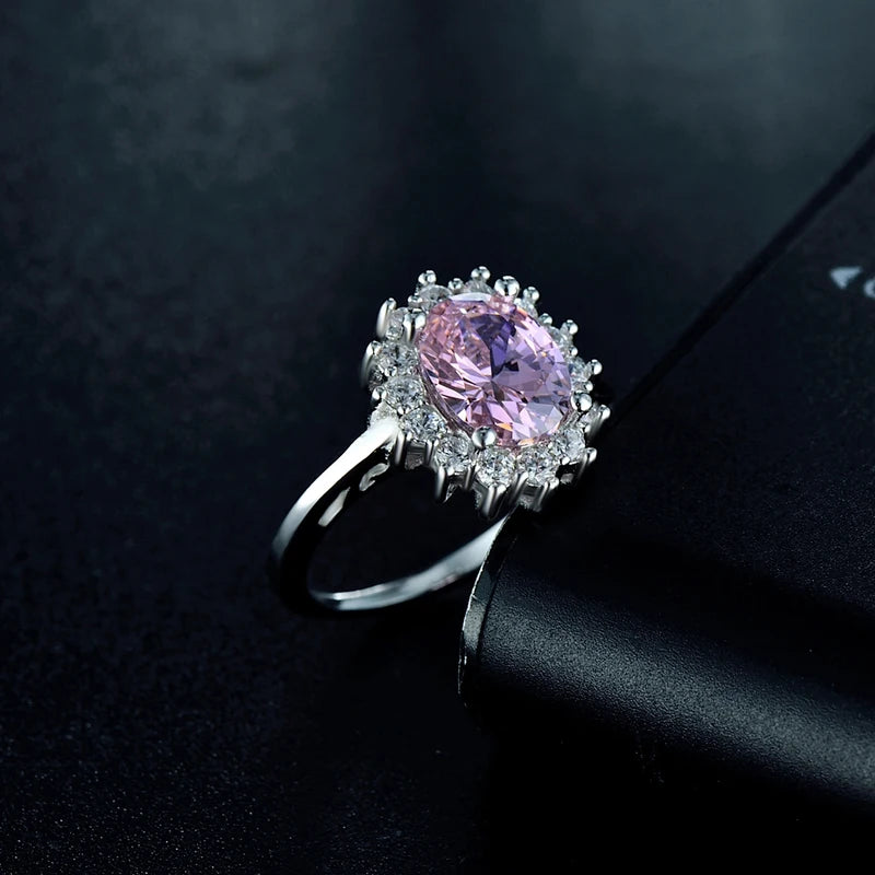 Solid 925 Sterling Silver Ring for Women - Fashion Jewelry with Zircon - Gift & Engagement