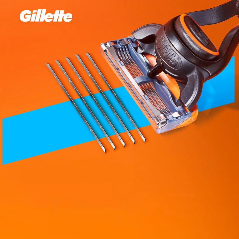 Men's 5-Layer Safety Shaving Razor Set with Nano Blades and FlexBall Technology