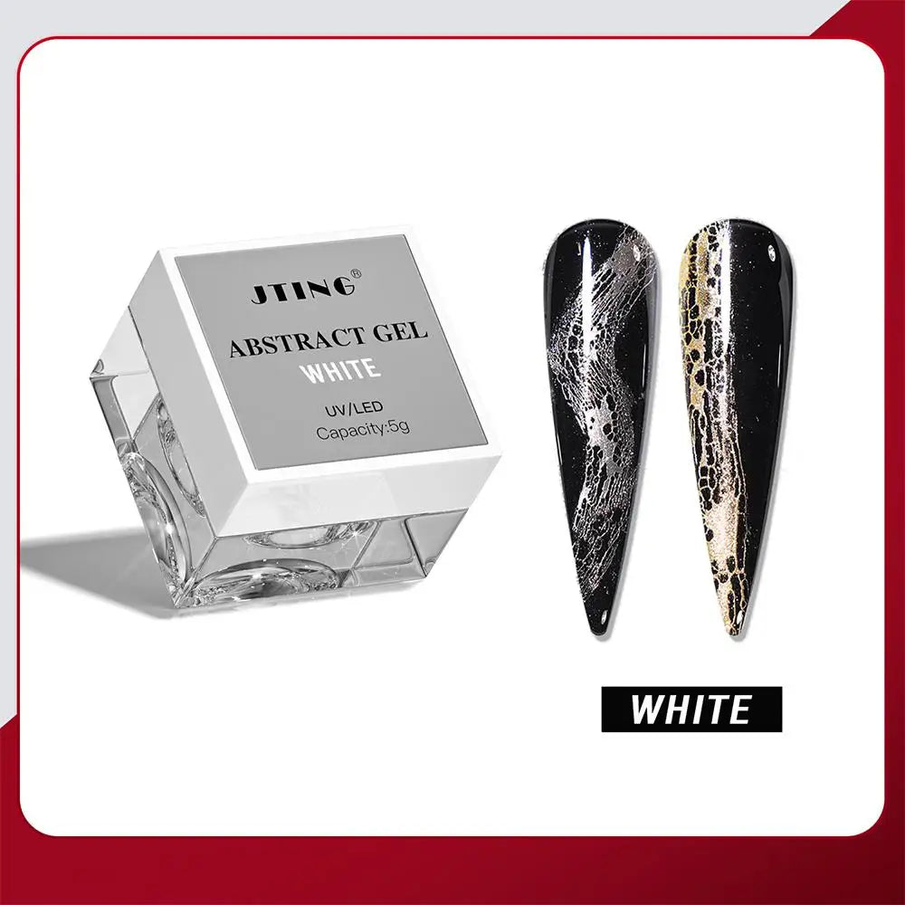 Semi-Permanent Nail Gel Polish with Hole Bubble Wave Texture - 5g, UV & LED Compatible
