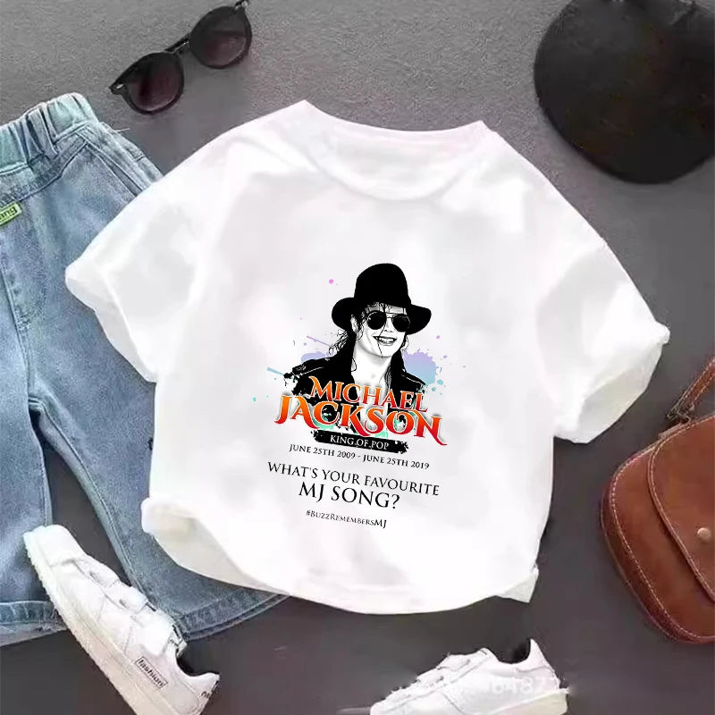 Unisex Vintage Graphic T-Shirt for Boys Summer Casual Hip Hop Tops