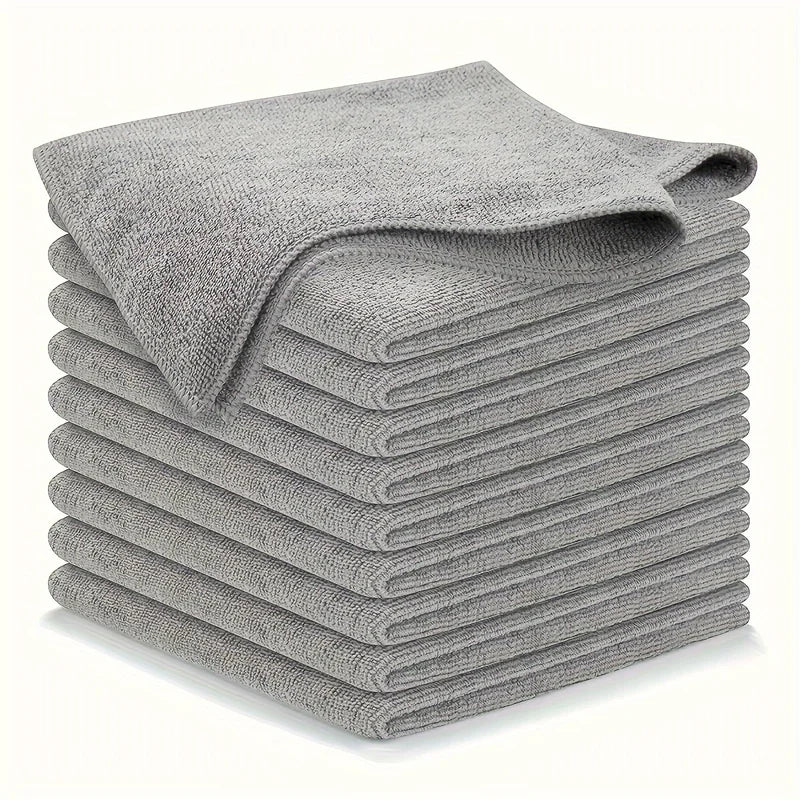 Microfiber Cleaning Cloths Set - Reusable, Absorbent Towel for Car & Home Cleaning