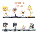 8pcs The Loud House Action Figures Set 5-8cm Collectible Toys