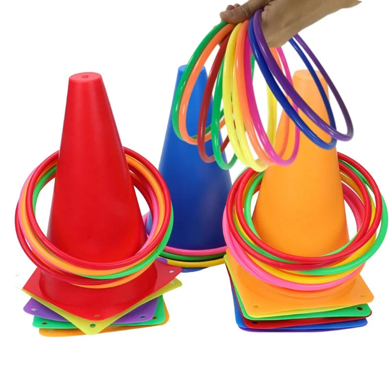 Children's Outdoor Ring Toss Game - Parent-Child Interactive Toy for Kids