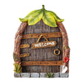 Miniature Fairy Garden Door - Weatherproof Wooden Yard Art Decor, Gnome & Fairy Door for Kids & Garden