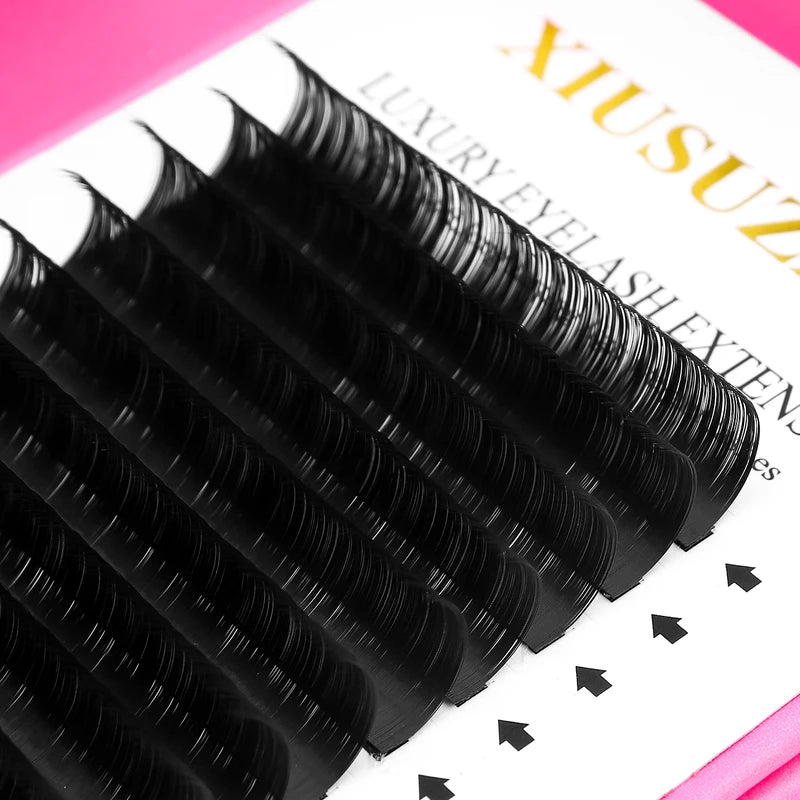 Individual Eyelash Extensions Set - Soft Matte Black Classic & Volume Lashes