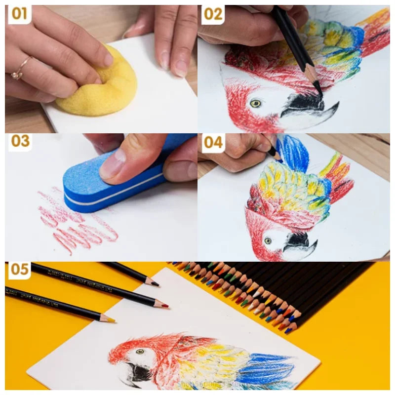 Pottery Underglaze Color Pencil Set - 12 Colors for Ceramic Painting, Oil-Based Glaze Powder