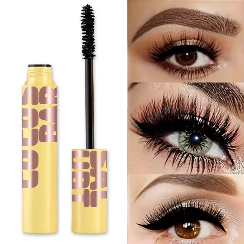 Waterproof Lengthening Curling Mascara with Silk Fibers - Black Lash Extension
