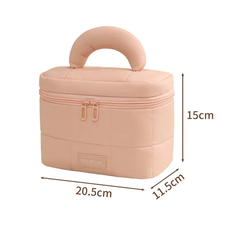 High Capacity Travel Cosmetic Bag Organizer Waterproof Makeup Brush Kit for Women