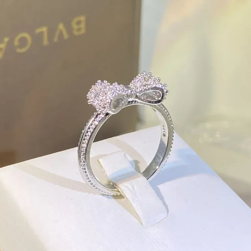 Elegant CZ Sterling Silver Ring for Women - Wedding & Statement Jewelry