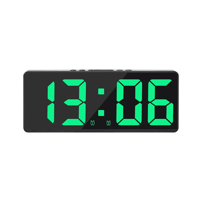 Colorful LED Clock with Alarm and Calendar | Bedside Creative Home Decor