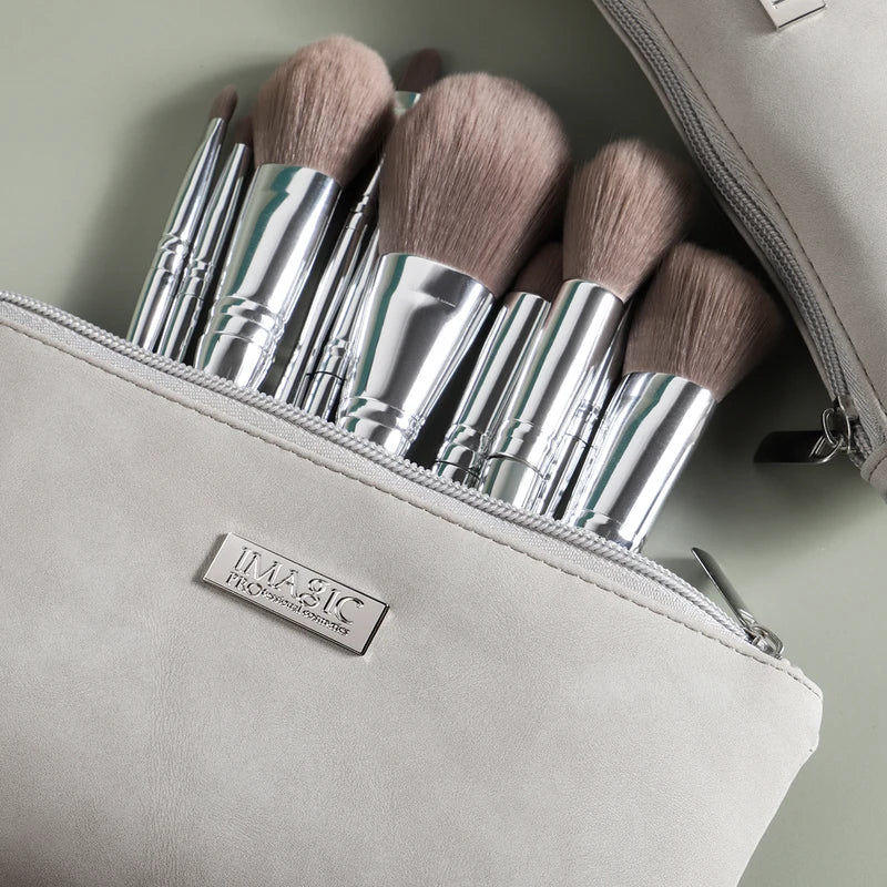 Professional Makeup Brush Set 13 Pcs - Foundation, Blush, Eyeshadow & Lip Tools