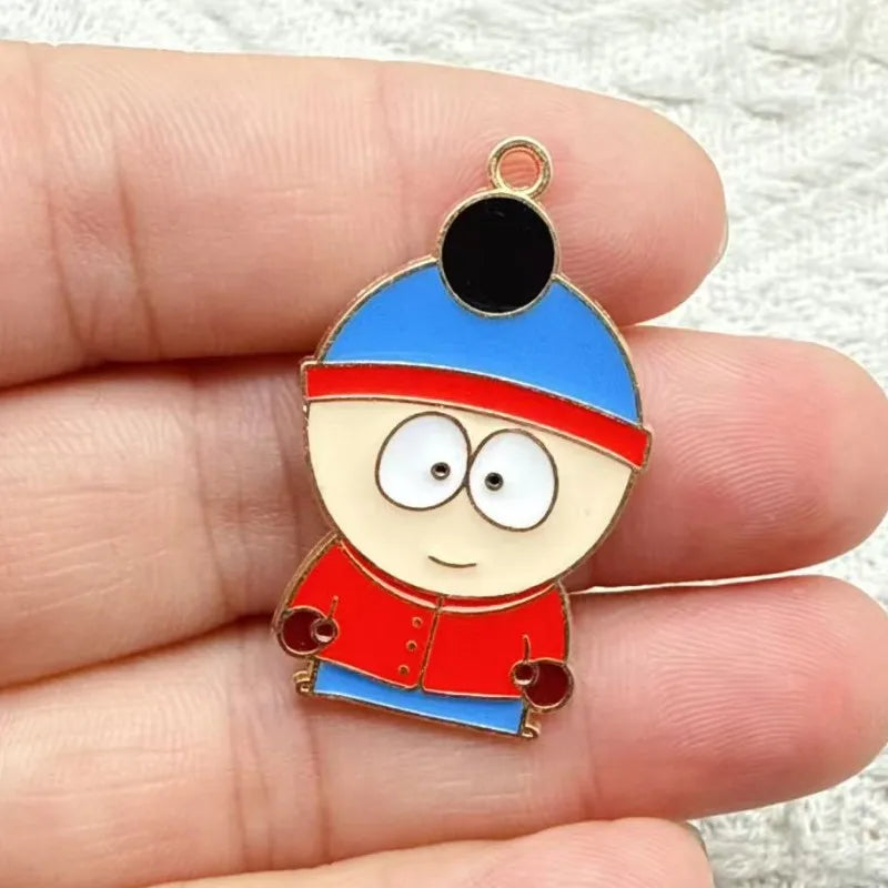 10-Pack Cute Anime Enamel Charms for DIY Jewelry Making - Earrings, Bracelets