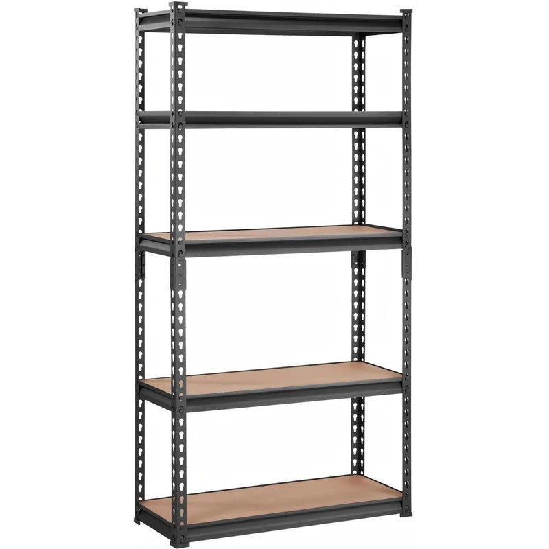 Heavy Duty 5-Tier Metal Storage Shelving Unit 30x12x60in, Adjustable Garage Rack