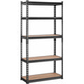 Heavy Duty 5-Tier Metal Storage Shelving Unit 30x12x60in, Adjustable Garage Rack