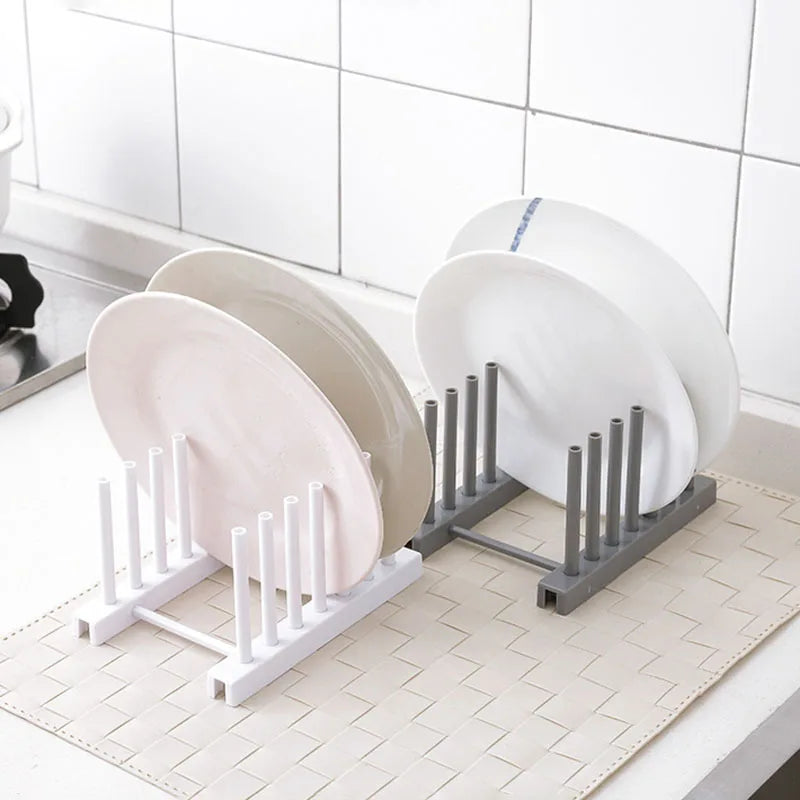 Multi-Functional Dish Drainer Rack - 2-Tier Kitchen Sink Organizer for Plates Bowls and Utensils