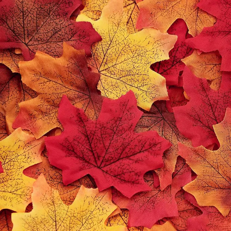 Artificial Maple Leaves Autumn Leaf Garland for Fall Halloween Thanksgiving Party Decor