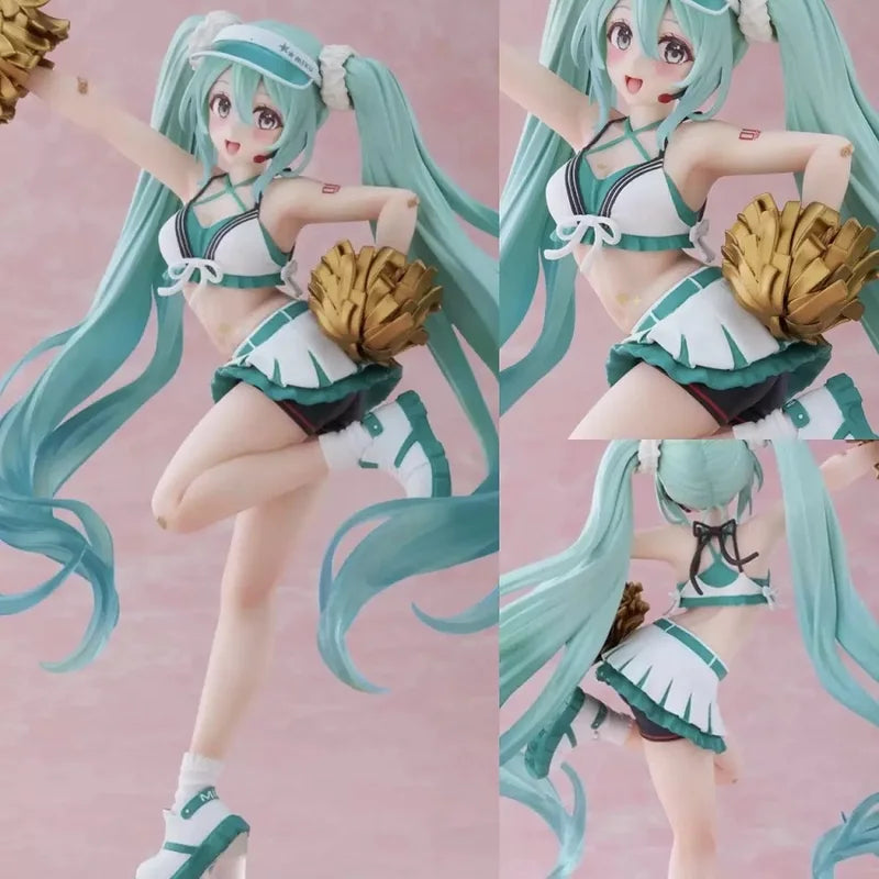 18cm Hatsune Miku Anime Action Figure Cheerleader Collectible Toy - PVC Model