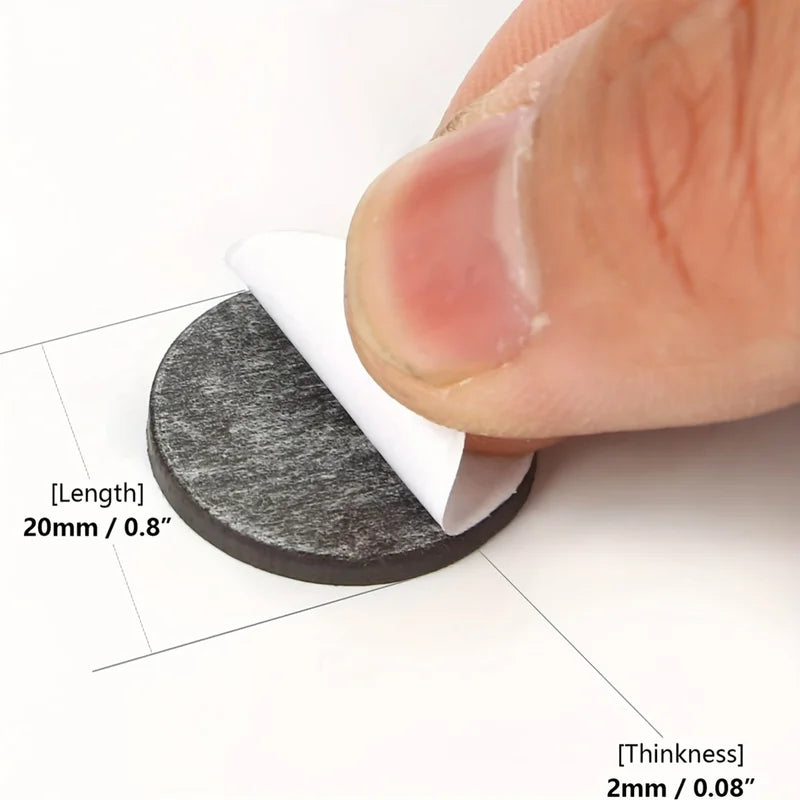 Magnetic Dots 0.8 Inch Strong Adhesive Flexible Magnets for Photos Crafts Office