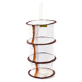 Zipper Bra Drying Basket 3-Layer Mesh Hanging Drying Rack for Lingerie