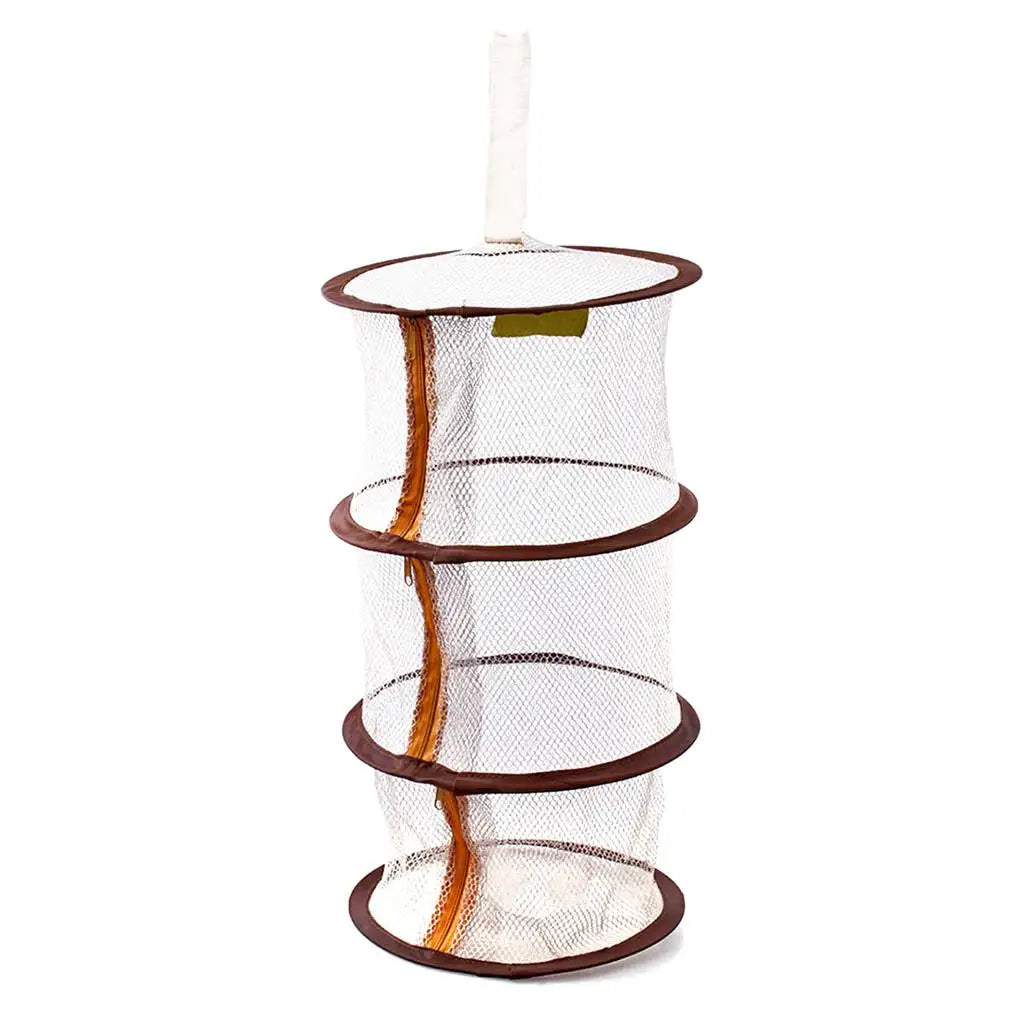 Zipper Bra Drying Basket 3-Layer Mesh Hanging Drying Rack for Lingerie