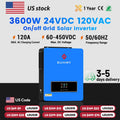 3600W Hybrid Solar Inverter 120V 120A MPPT Dual Output for Off-Grid & Grid-Tie