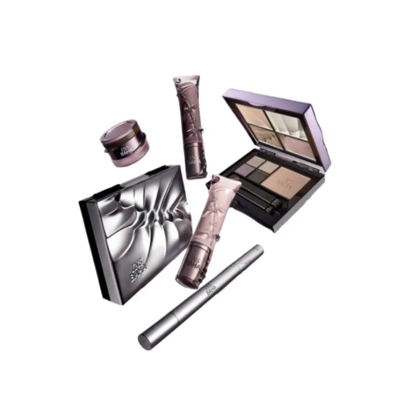 All-in-One Makeup Palette with Lip Gloss and Blush - Full Face Collection