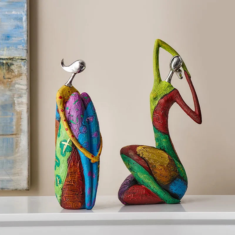 Abstract Nordic Style Creative Home Decor Figurine for Living Room Modern Art Sculpture