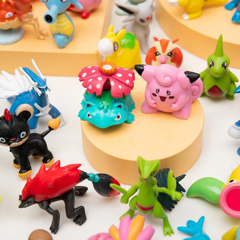 Pokemon Action Figures Set 10-50 Pcs Cartoon Collectible Toy Models