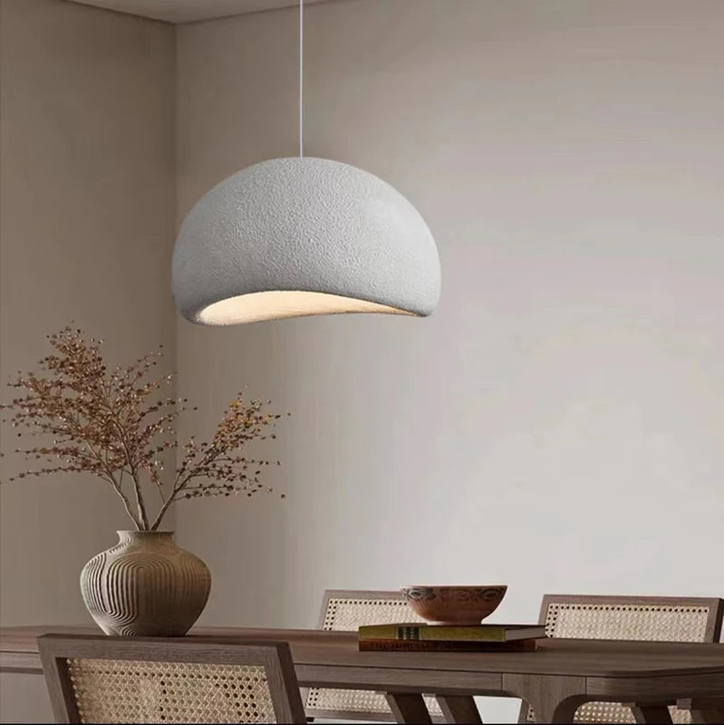 Modern Wabi Sabi Pendant Light with Adjustable LED Ceiling Chandelier for Living & Dining
