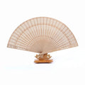Sandalwood Folding Wooden Hand Fan 20cm - Decorative & Cooling Accessory