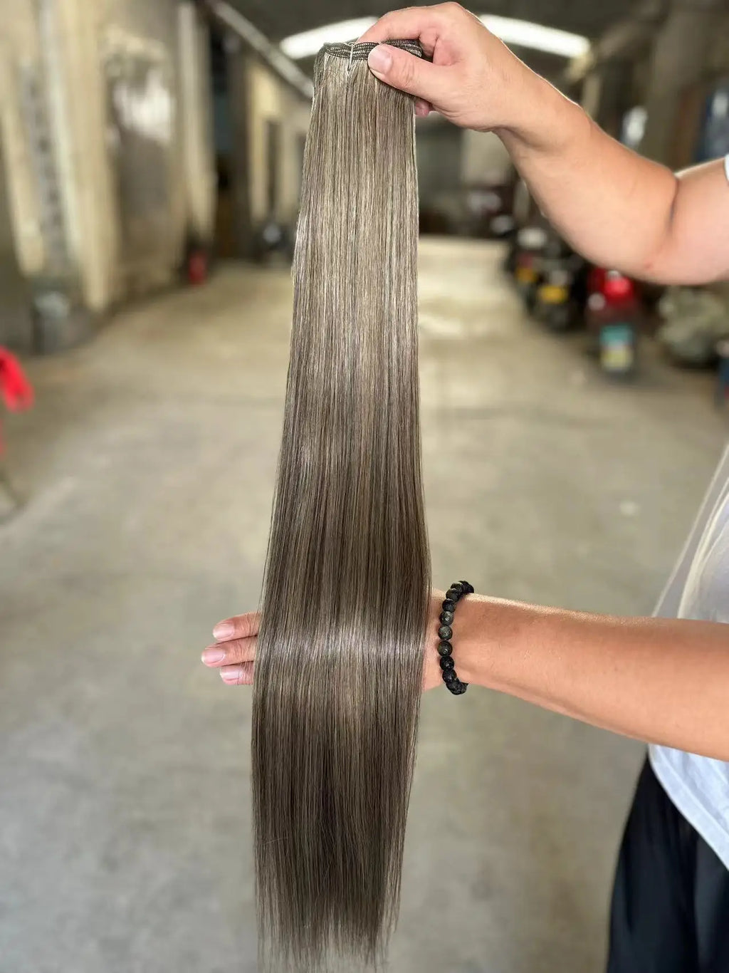 Synthetic Hair Extensions Blonde Straight Bundles Heat Resistant 12-38 Inch
