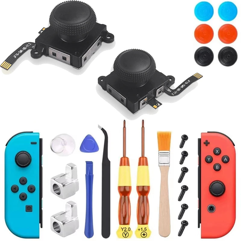 Electromagnetic Joystick Replacement for JoyCon Controllers - Anti-Drift Magnetic Resistance