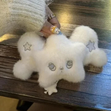 Cute Plush Doll Pendant Collection - NCT WISH Black & White Wicku King Gift