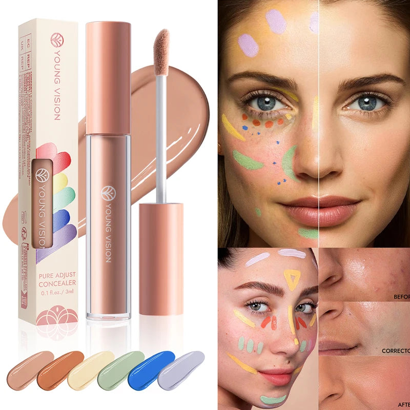 Color-Correcting Liquid Concealer Palette - Neutralize Redness & Darkness