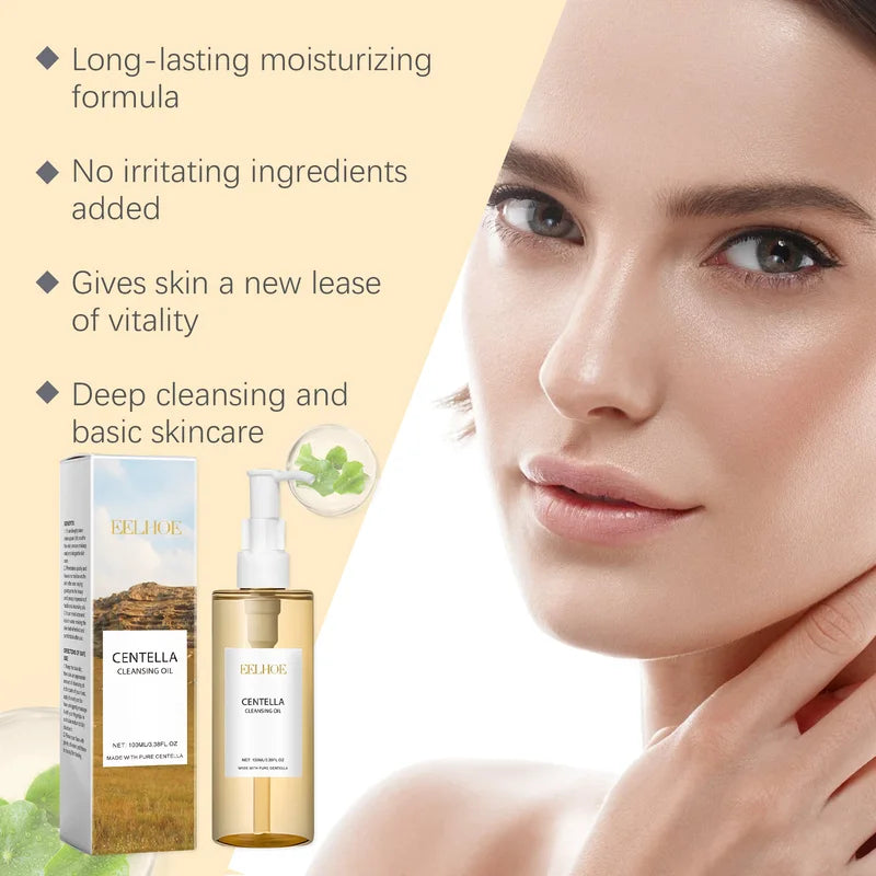 Gentle Centella Makeup Remover Oil & Facial Cleansing Set for Sensitive Skin
