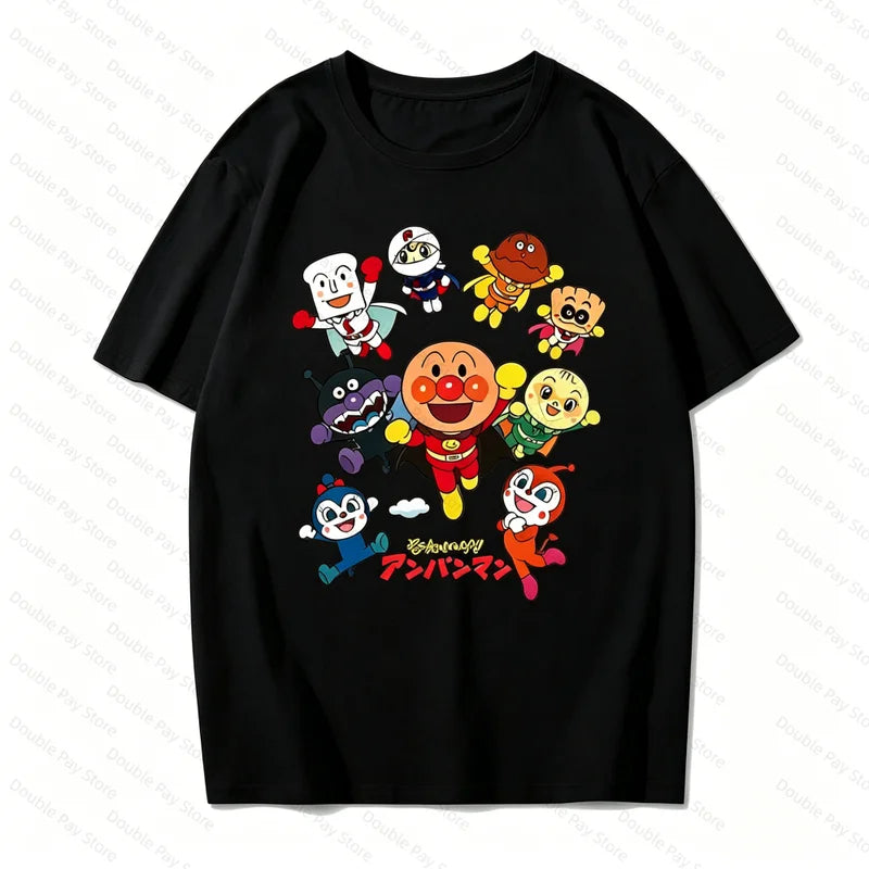 Unisex Short Sleeve Graphic T-Shirt Summer Tops Casual Streetwear