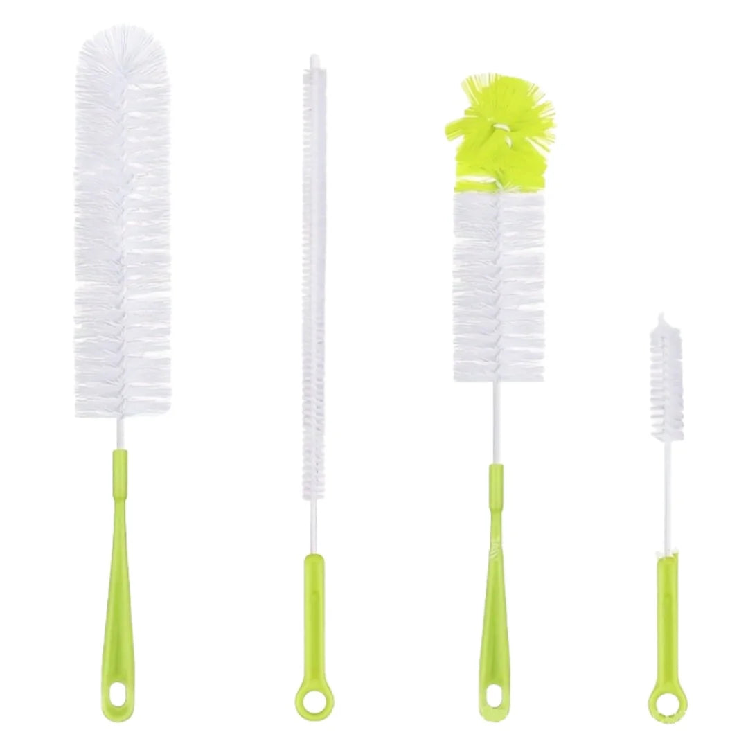 Flexible Long Handle Cleaning Brush Set for Bottles, Cups, Mugs - Household Kitchen Cleaning