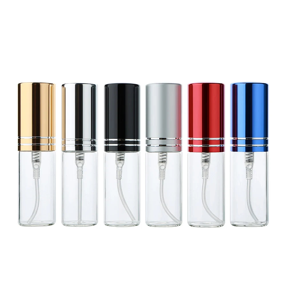 100Pcs 5ml Portable Empty Perfume Spray Bottles Travel Cosmetic Refillable Mini Parfum Bottles