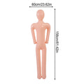 Inflatable Halloween Mannequin - Life-Size Creepy Body Prop for Haunted House & Festive Decor