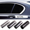 Black Privacy Window Film - Heat Rejection UV Blocking Static Cling for Car & Home