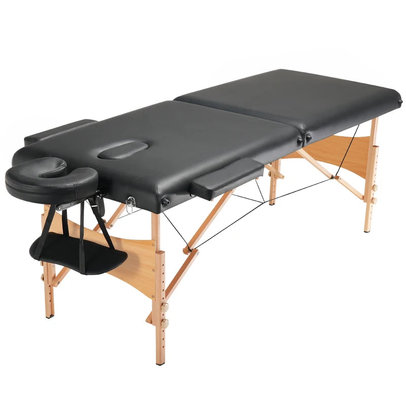 Portable Folding Massage Table - Adjustable Salon Bed for Spa Therapy & Clinics